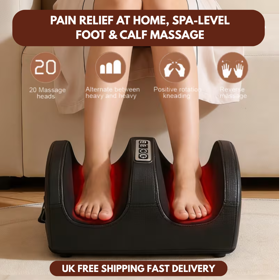 NexusHome™ Shiatsu Foot & Calf Massager with Heat ✔ Free UK Shipping