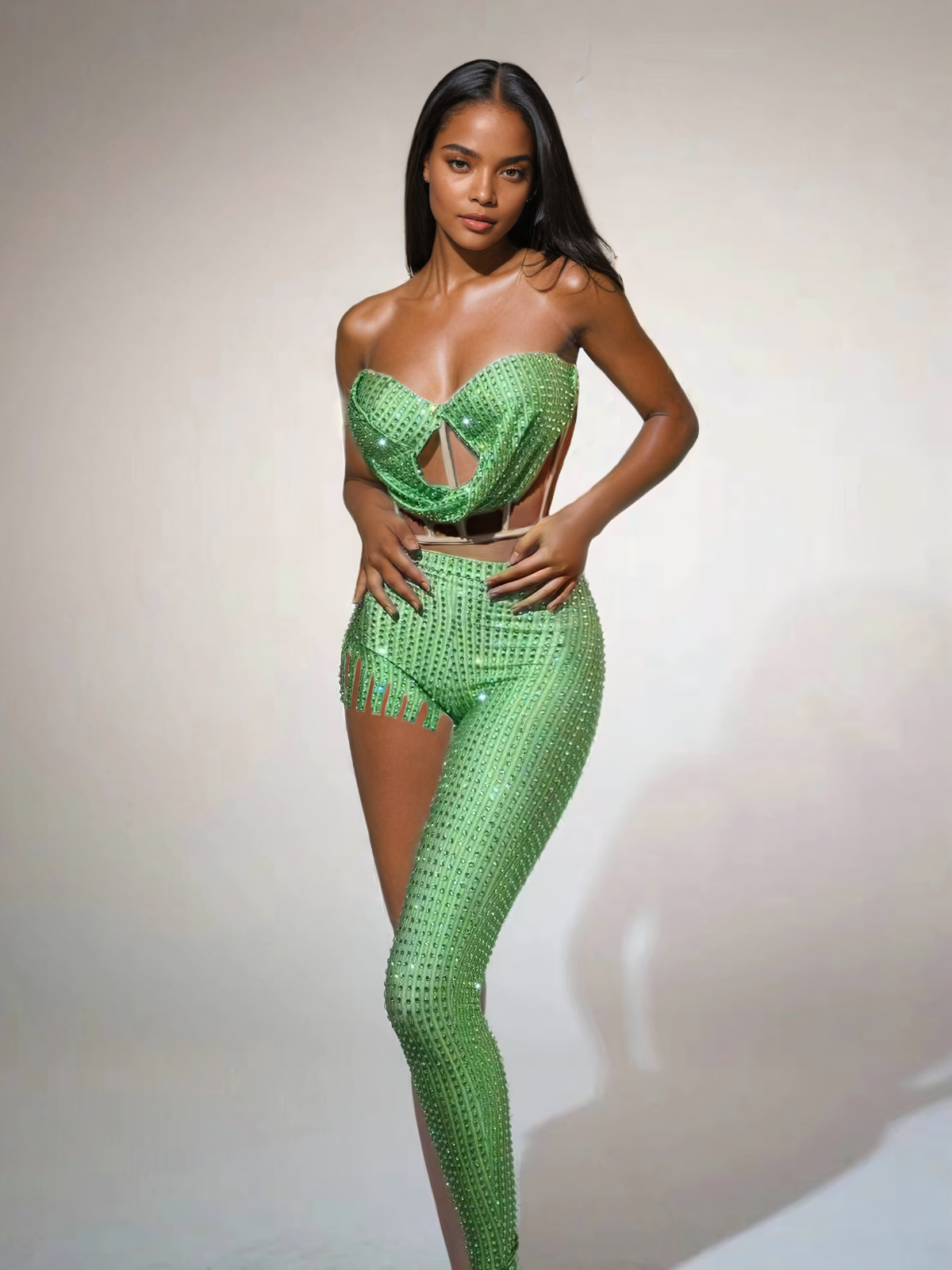 Tolliver Crystal Pants Set