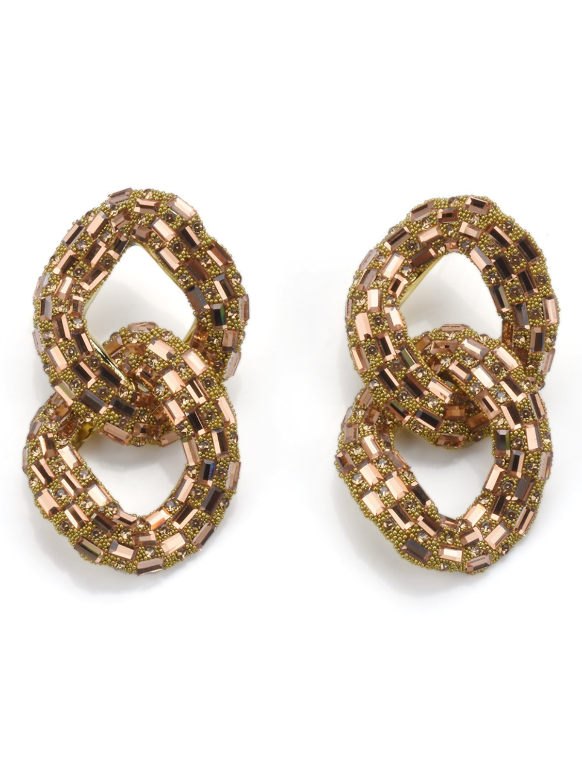 Tyora Circle Crystal Earrings