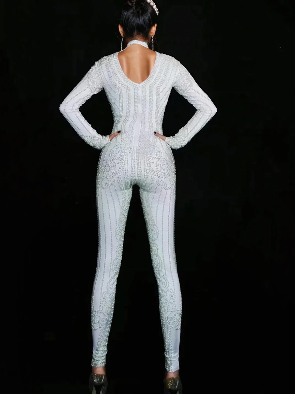 Ulrich High Neck Embellished Jumpsuit