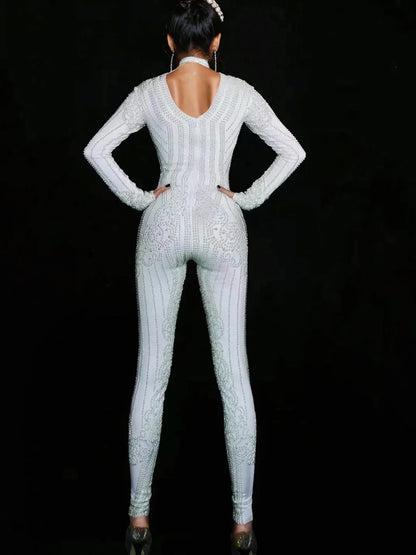 Ulrich High Neck Embellished Jumpsuit