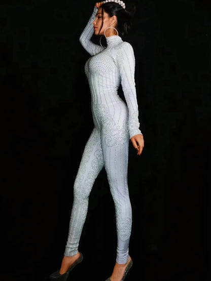 Ulrich High Neck Embellished Jumpsuit