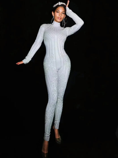 Ulrich High Neck Embellished Jumpsuit