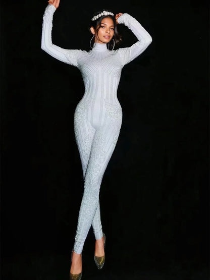 Ulrich High Neck Embellished Jumpsuit