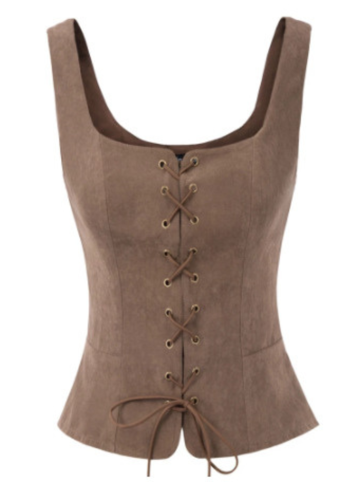 Vyxandor Sleeveless Lace Up Top