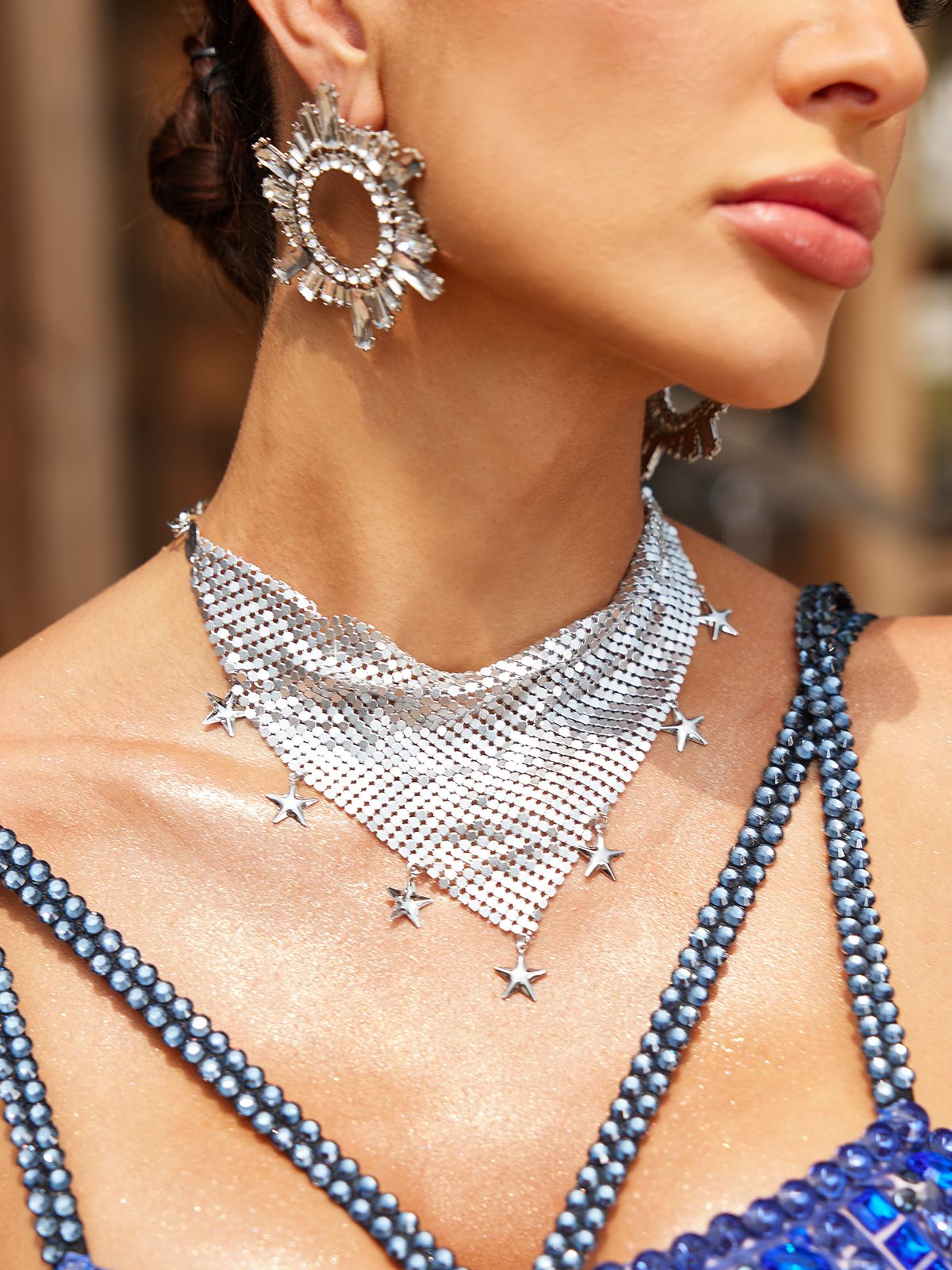 Xeenia Star Chainmail Necklace