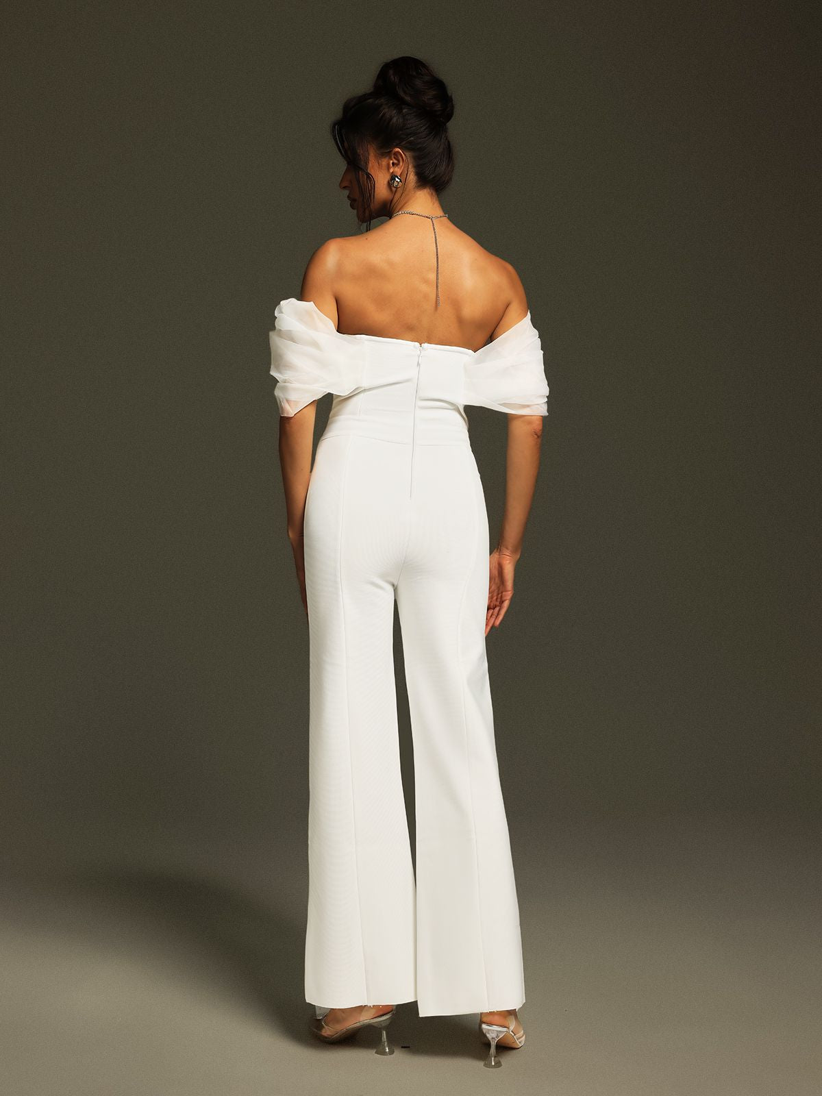 Yexet Off Shoulder Bandage Jumpsuit