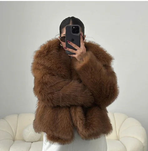 Jacket Faux Fur Shaggy