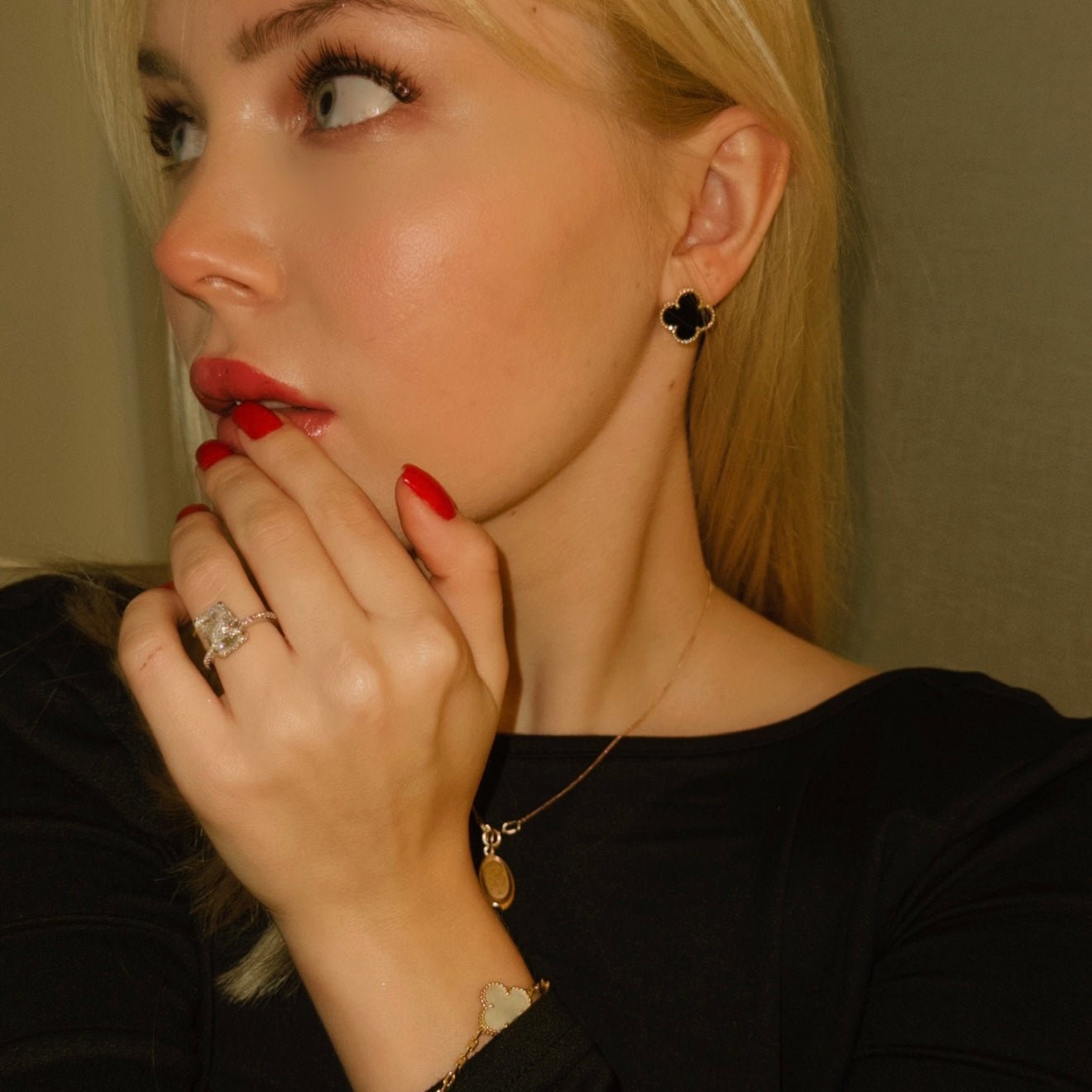 Clover Clip Earrings