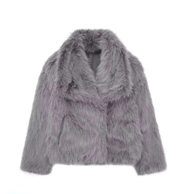 Jacket Faux Fur Shaggy
