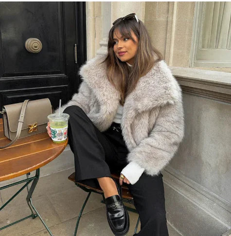 Jacket Faux Fur Shaggy