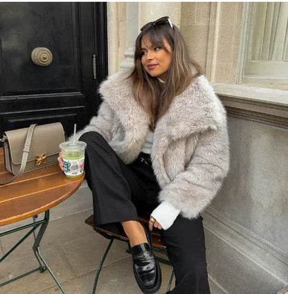 Jacket Faux Fur Shaggy