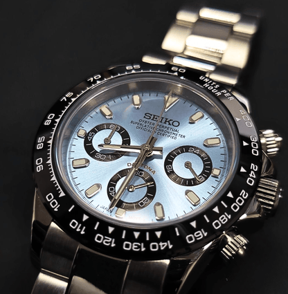 Seiko Mod Daytona Ice Blue